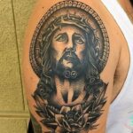 Black Jesus Tattoo Designs